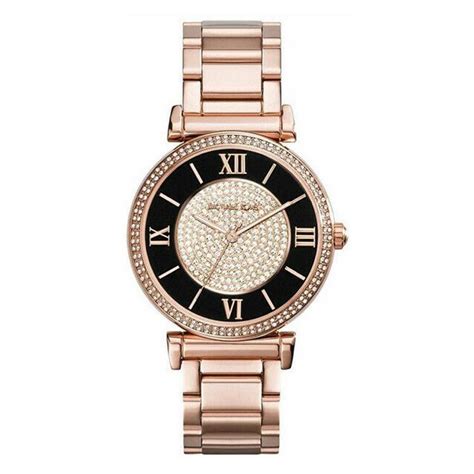 michael kors catlin mk3339|100 Michael Kors Ladies Rose Gold Catlin Glitz 38mm Case .